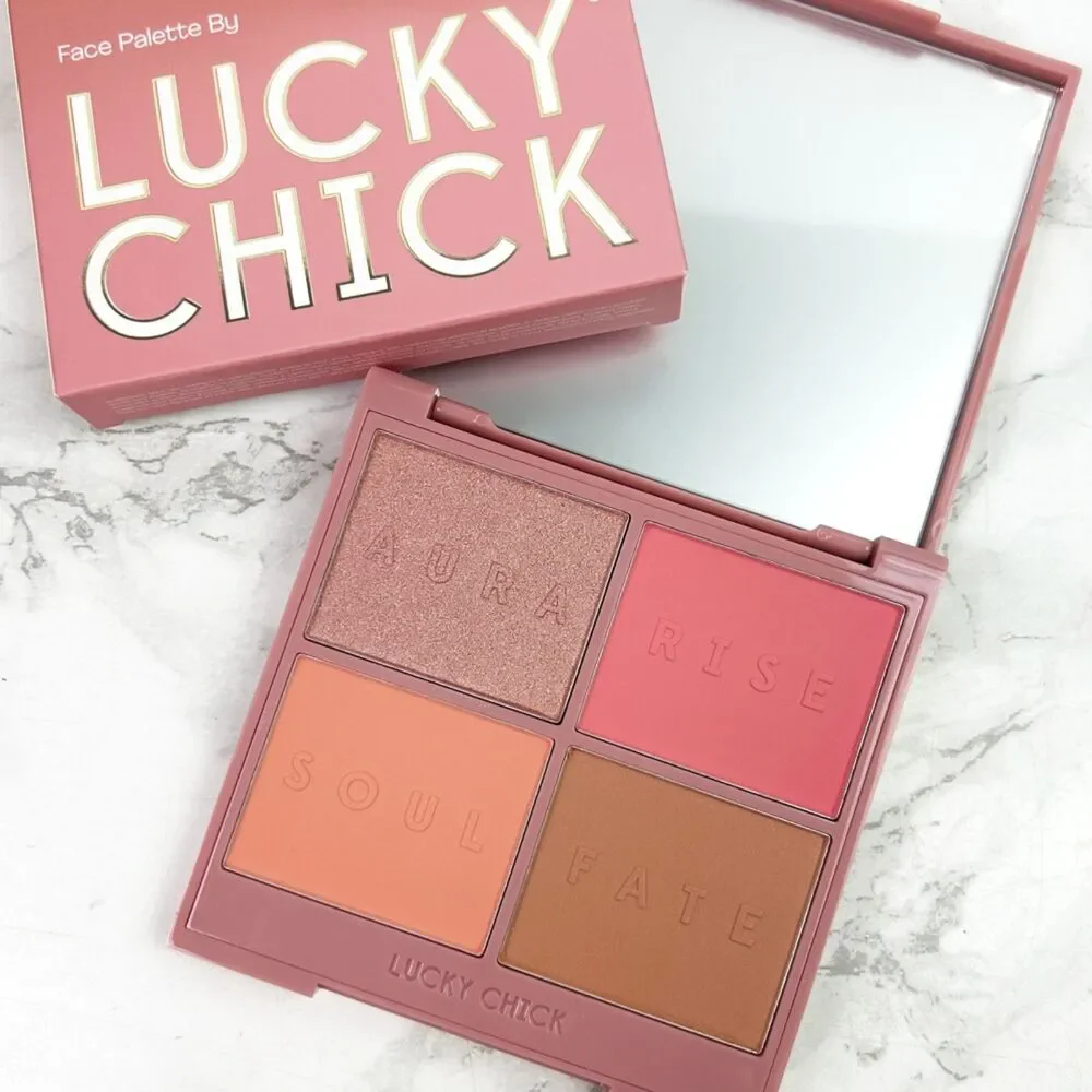 NIB Lucky Chick Mystic Halo Face Palette, Bronzer Blush & Highlighter